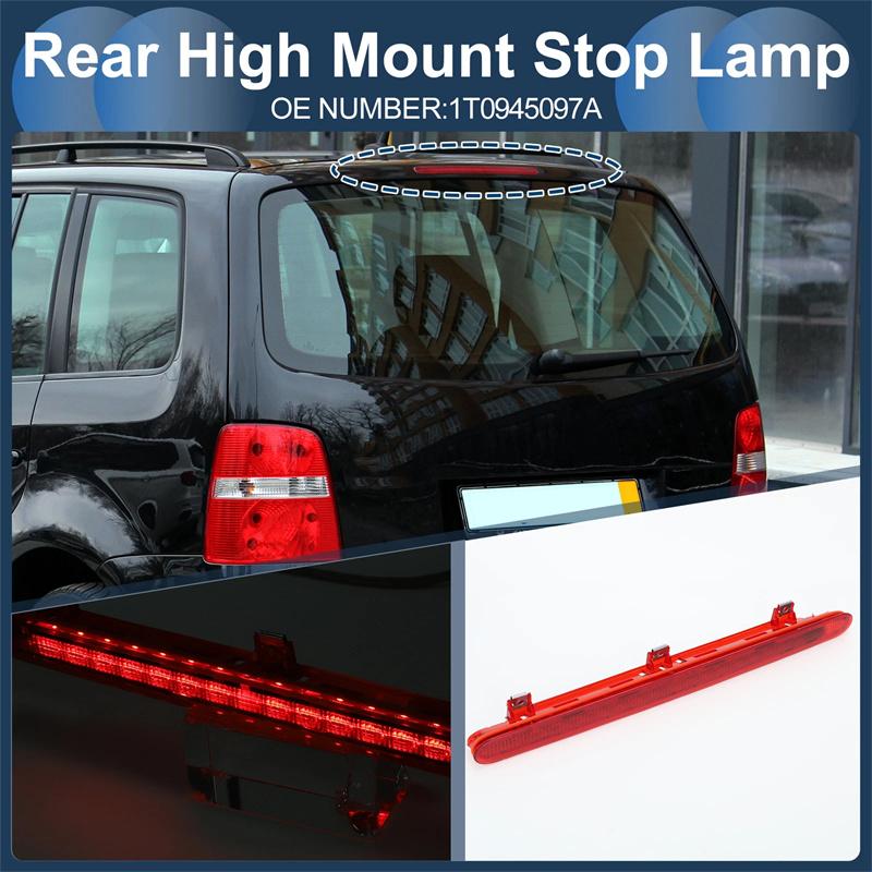 Additional Brake Lamp High Mount Stop Lamp Third Brake Light For Vw Touran 2003-2010 High Mounted Stop Light 1T0945097A Red