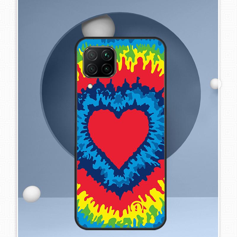 Heart Tie Dye For Huawei P30 P60 Pro P20 P40 Lite Nova 9 10 SE 12s 12i 11i 8i Y91 Y60 Y70 Y72 Y90 Y61 Case
