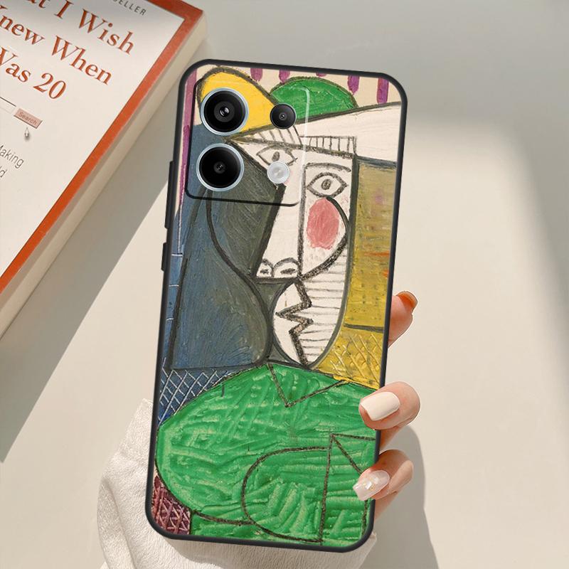 Painting Picasso Abstract Art Funda For Xiaomi Redmi Note 14 13 10 11 12 15 Pro Plus Case For Redmi 15 14C 12C 10C 13C 15C