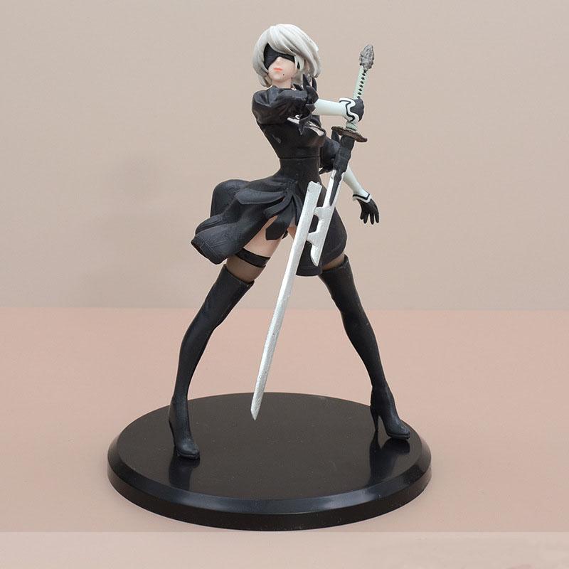 19cm NieR:Automata Ver1.1a YoRHa No.2 Type B 2B PVC Action Figure Anime Figure Model Toys Collection Doll Gift