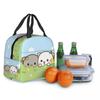 Peach and Goma Insulated Lunch Bags for Work School Picnic Cartoon Mochi Cat Leakproof Cooler Thermal Lunch Box for Women Kids