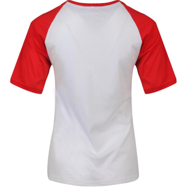 adidas Neo Color Block Letter Print Fashion Casual Comfortable Raglan Short Sleeve T-Shirt Women T-Shirts White DW7948