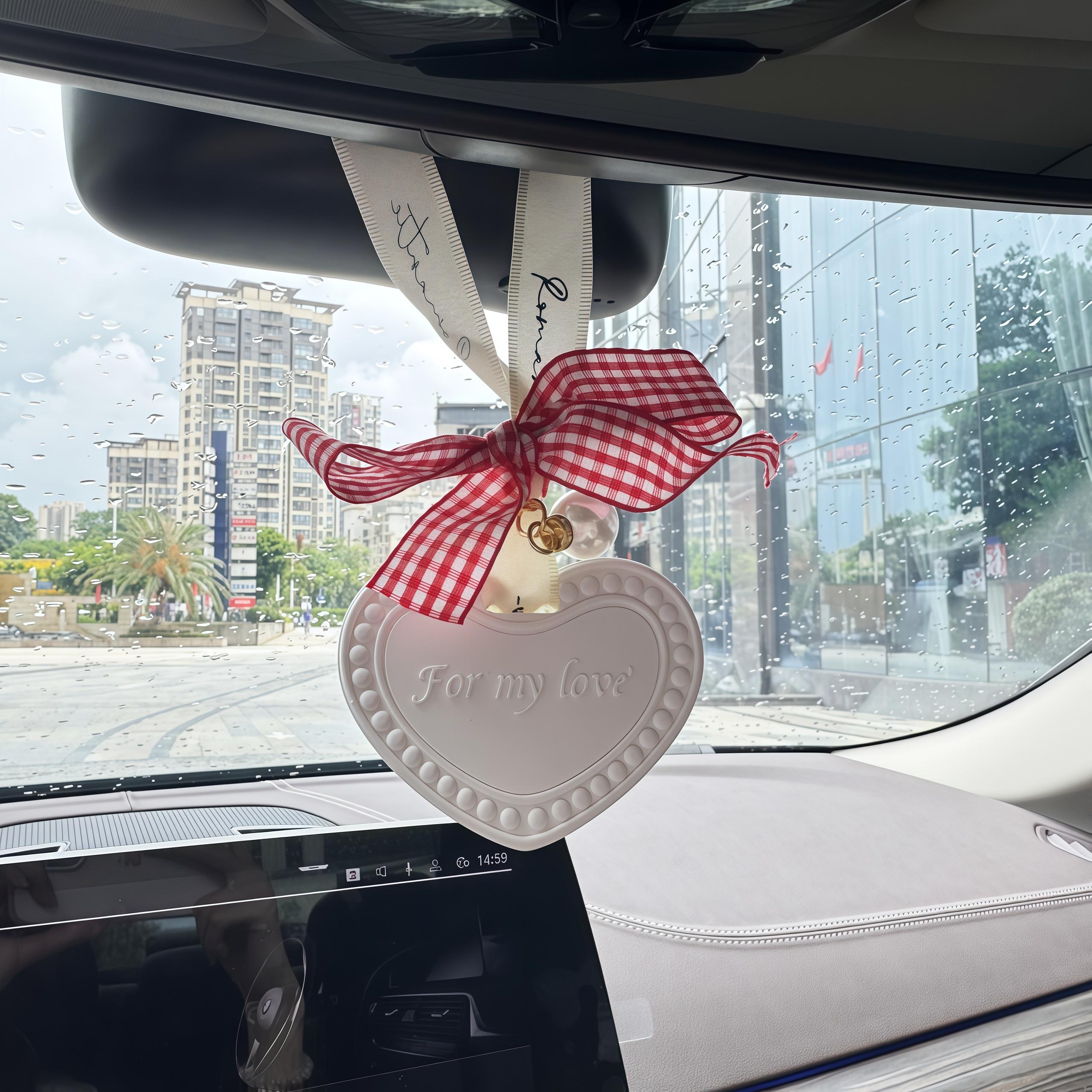 

1pc Valentine s Day Aromatherapy Pendant Love Heart Car Air Freshener Hanging Decoration Bathroom Wardrobe Plaster Pendant білий