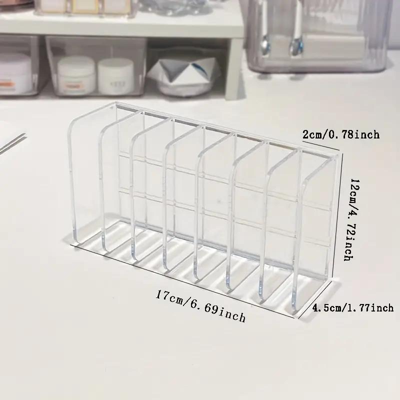 

1Pc 7 Grid Acrylic Eye Shadow Multi-Function Cosmetics Display Tray Storage Box Cosmetic Shelf Toiletries Storage Rack Household