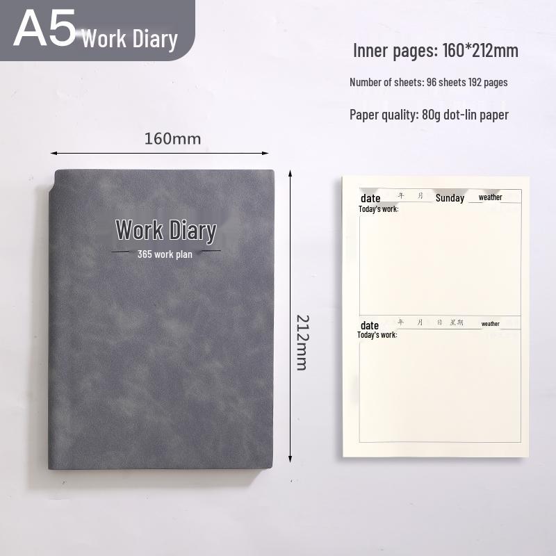 A4 Work Log & Meeting Minutes Book with Custom Printing for Office or Construction Use