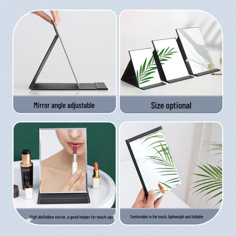 High-Definition Double-Sided Folding Makeup Mirror for Desktop or Bedroom