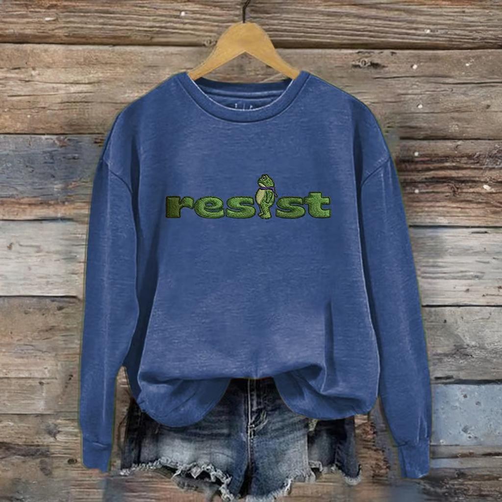 Women's Fashion Daily Versatile Casual Sweatshirts Long Sleeve Round Neck Top Sweatshirts