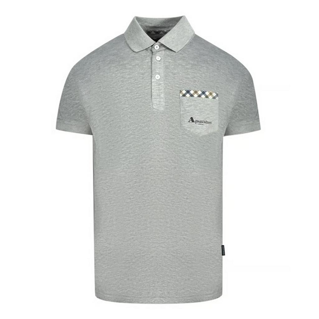 Aquascutum Unisex Adult Check Pocket Polo Shirt
