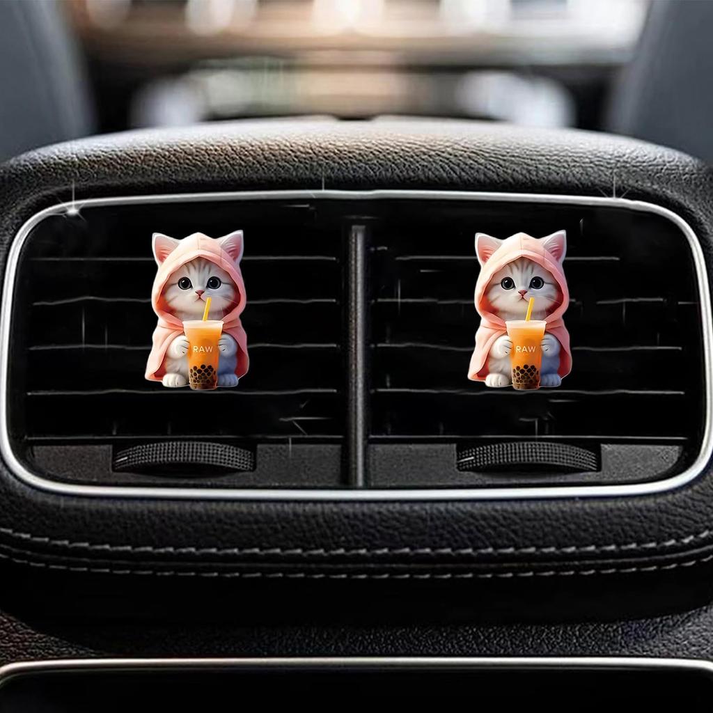 Car , Clip On Aroma Holder, Cardigan, Cute Cat Aroma , Air Purifier,