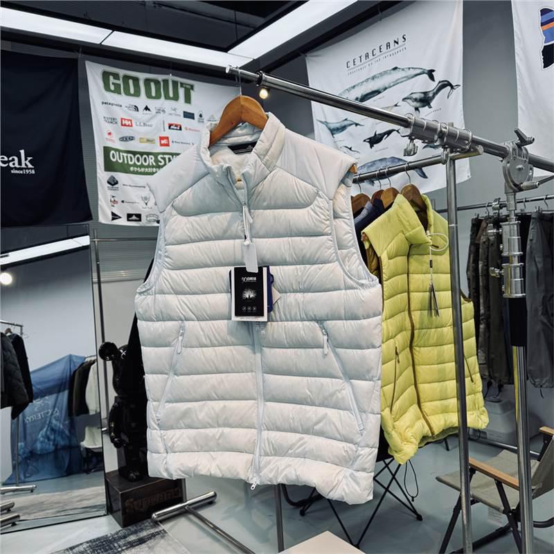 Unisex Lightweight Windproof Water-Repellent Tear-Resistant Down Vest M (55-65 kg)