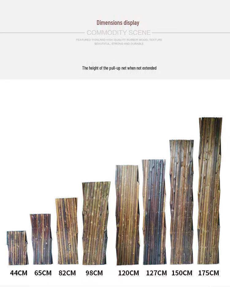 Expandable Carbonized Wood Lattice Fence for Climbing Plants and Courtyard Decoration
