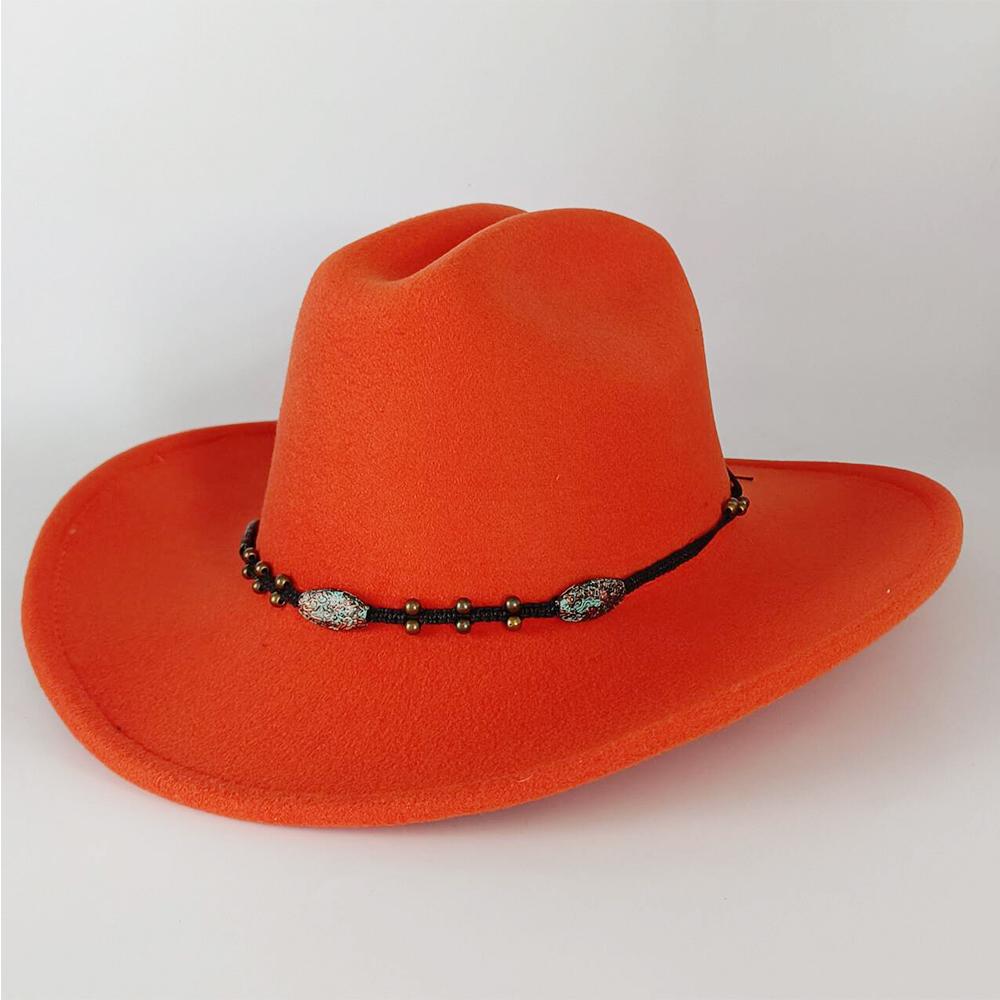 Fedora Cowboy Concho Hat for Men and Women Western Cowboy Las Vegas Nashville Party Hat Wide Brim Riding Hat Cowboy Hat