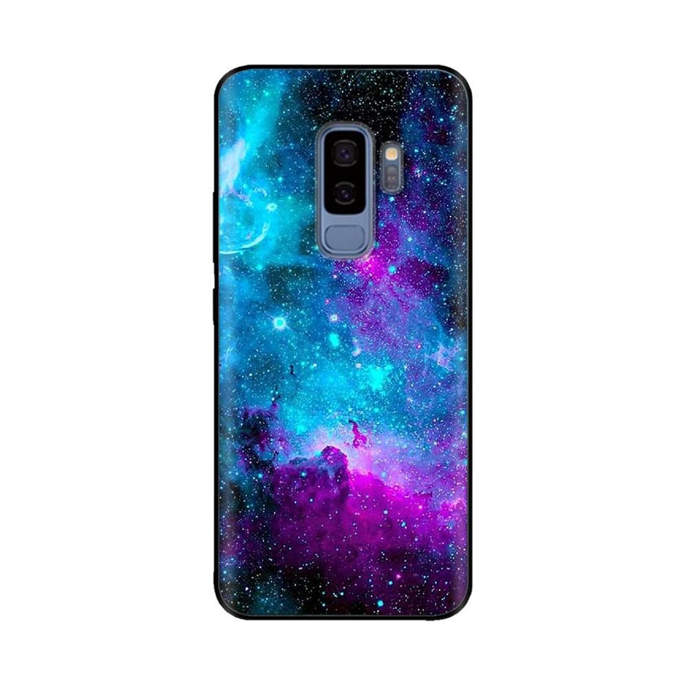 For Samsung Galaxy S9 Case Mobile Phone TPU Silicone Protective Cover for Samsung S9 Plus S9+ S 9 Back Cover Paintted Bumper