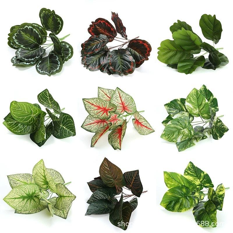 Simulation Plant Wall Green Plant Background Wall Flower Arrangement With Material Fake Flower Green Dill Living Room Small Potted Plant Decorative