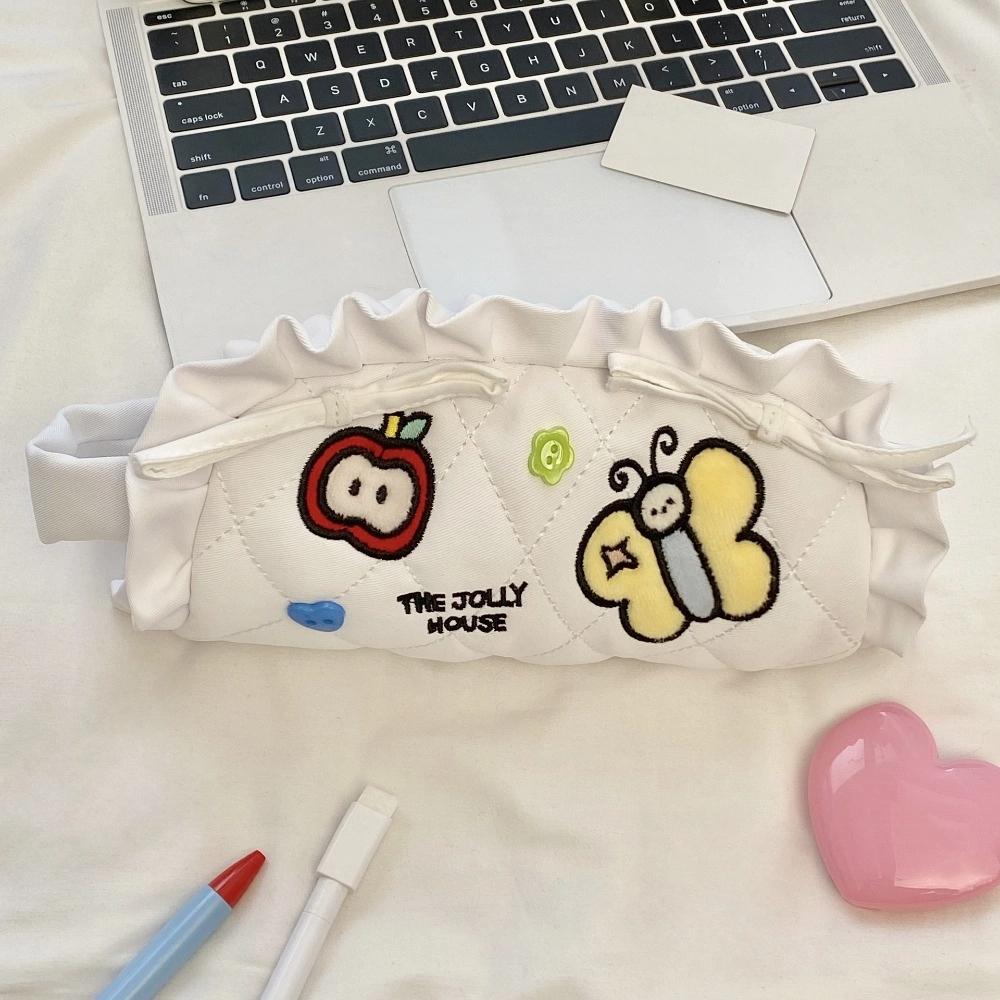 Cat Bee Rabbit Cartoon Pencil Case Large Capacity Stationery Storage Bag Makeup Bag  Student