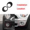 2Pcs Glossy Black Front Fog Light Lamp Cover 51112753661 51112753662 For BMW Mini Cooper R55 R56 R57 2007 2008 2009 2010 2011