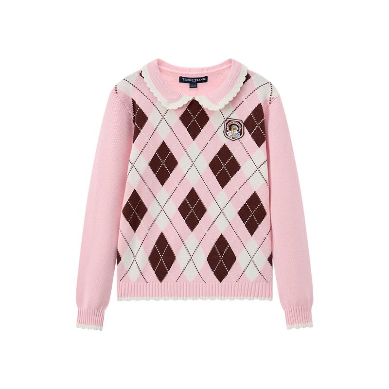 Teenie Weenie Kids  Girls  Diamond Knit Pullover Sweater 160