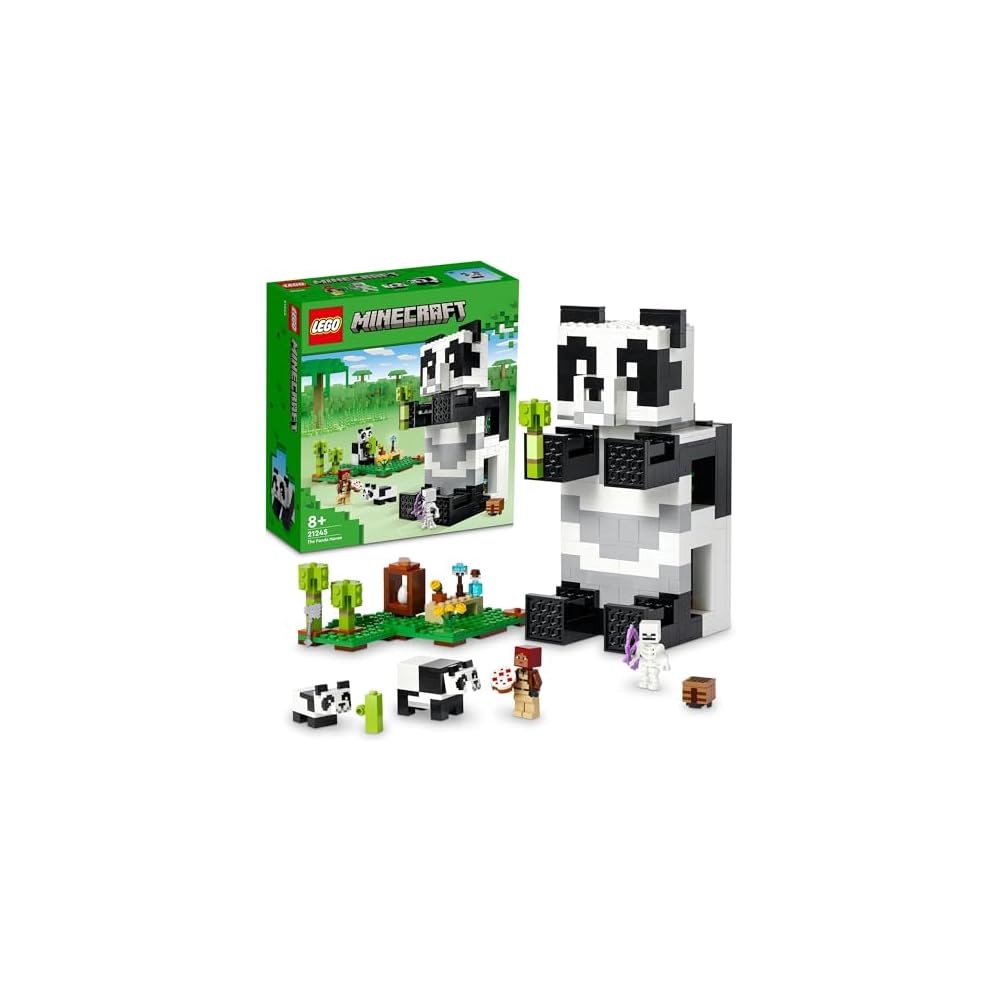 LEGO Minecraft Panda Paradise Building Set 21245 for Kids Age 8+ Educational Toy