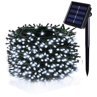 20M 30M 50M 100M Guirlande Lumineuse Solaire de Noël Extérieure Guirlande de Noël Solaire Lumière Féérique Solaire pour Décoration de Jardin Patio Clôture