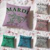 Brand M-Mardi MercrediS Cushion Cover Premium Comfort Reversible Pillow Cove -Two In One Design for Any Room & Car Interior