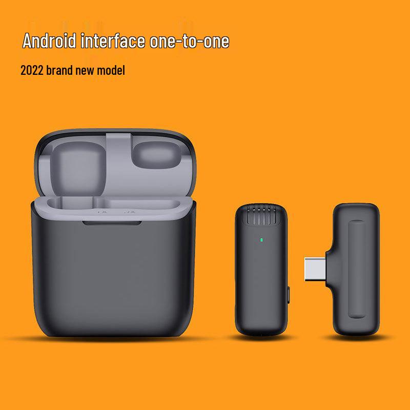 J13 Wireless Lapel Microphone with Charging Case for Live Streaming & Mobile Recording