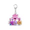 Demon Hunters Huntrix Kpop Saja Boys Acrylic Keychains Jewelry Rumi Zoey Jinu Mira Acrylic Pendant Keyring Decoration Fans Gifts
