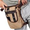 Nylon/Canvas Men Drop Leg Bag Waist Pack Hip Bum Belt Casual Shoulder Leg Bag Motorcycle Riding Thigh Bag