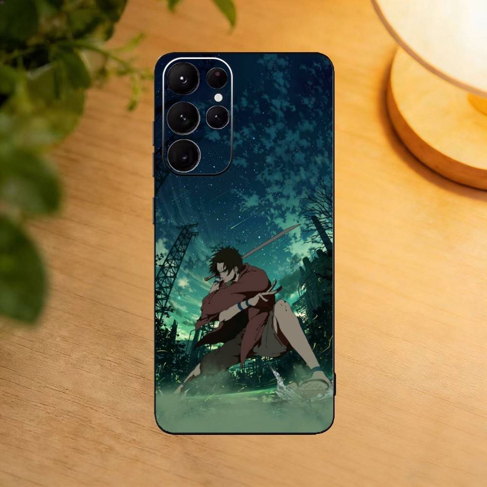 Samurai Champloo Phone Case For Samsung S25,S24,S21,S22,S23,S30,Ultra,S20,Plus,Fe,Lite Black Shell