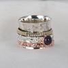 Silberschmuck, Spinner Ring, Geburtsstein Schmuck, Angst Ring, Geschenk Für Ihn