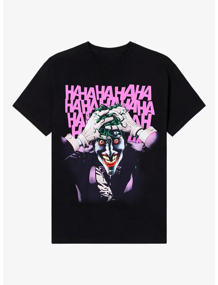 Comics BatUnisex The Joker Hahaha Black TShirt S
