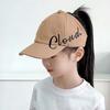 Breathable Fabric Girls Ponytail Baseball Cap High Bun Sun Visor Long-Haired Active Girls