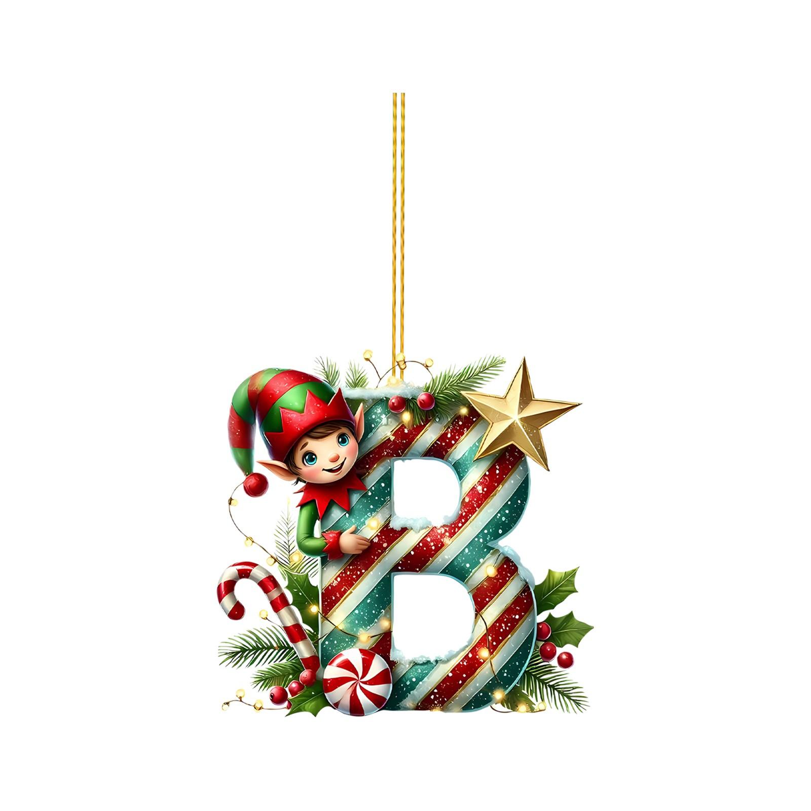 

26 букв,Рождество,Украшения,Акрил,1 One Size