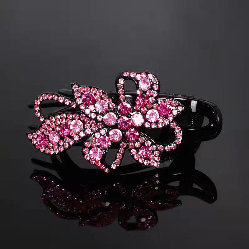 Koreanische Strass-Entenschnabel-Haarspange für Frauen