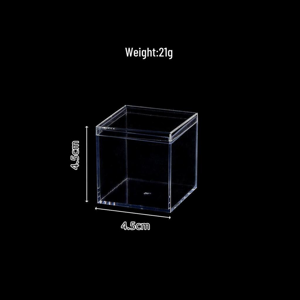 Transparent Acrylic Storage Box with Lid - Food Grade Candy or Gift Packaging