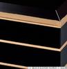 Recreation Bento Box Made In Japan 3 Tiers Dimensions Diamond Takamori Kurobuchi Gold X X J-kitchens (Bento Box) 6.5 19.7cm 19.7cm 19.7cm