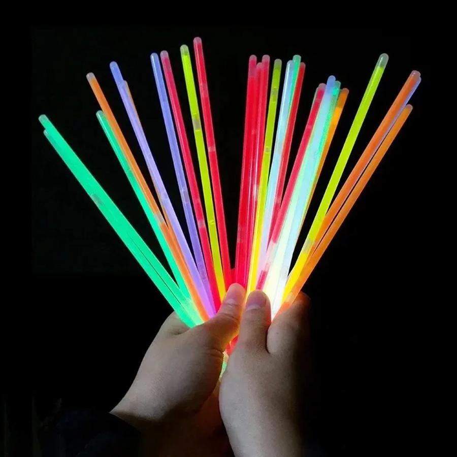 12/24/48pcs Glow Sticks 20cm Glow in the Dark Sticks Multicolor Light Up Sticks with Connector Party Favors Concerts & Festivals