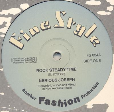 12-Zoll Schallplatte NERIOUS JOSEPH - Rock Steady Time FS034 Fine Style 1990 UK Reggae, Ska & Dub Gebraucht