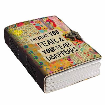 Diario con citazioni motivazionali in pelle stampato con pagine bianche per uso personale e in ufficio Diario vuoto - 7 x 5 pollici