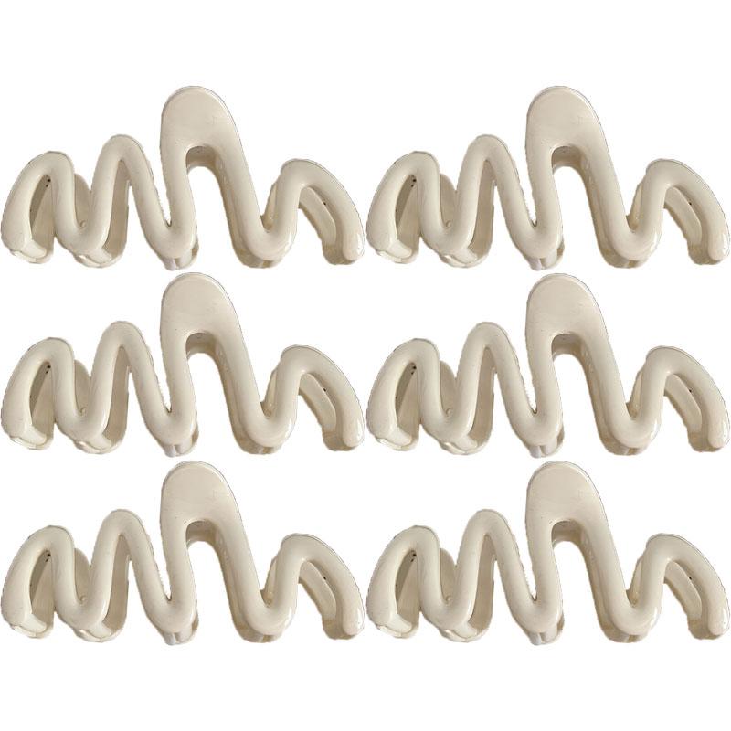 Onde Clip Artiglio di Granchio Donna Coreano Plastica Squalo Mollette per Capelli Geometria Coda di Cavallo Alta Barretta Forcina Accessori per Capelli Ragazza