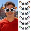 Soccer Fans Sunglasses, Football Events Stadium Sunglasses, Lightweight Football Frame, National Flag Sunglasses for Men Women Party Photo Props