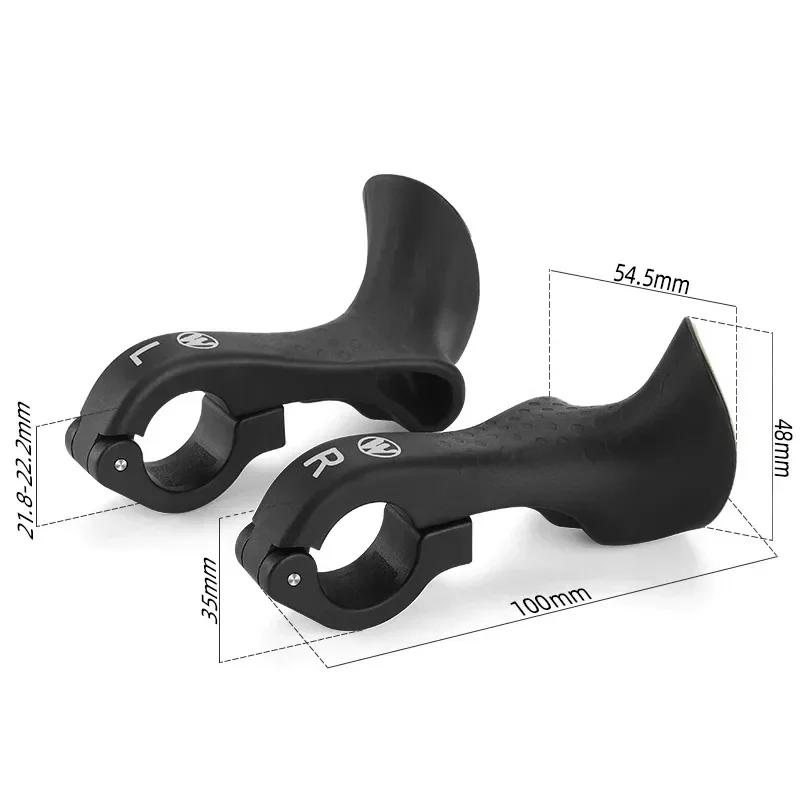 WEST BIKING 1 Pair Bicycle Bar Ends Lightweight Ergonomic Bike Extension Handlebar MTB Bicycle Handlebar Grips Bike Accessories