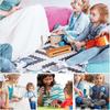 Toyvian 2 Sets of Beech Wood and Clapper Tubes with Mallets, Compact Percussion Instruments for Music Classes and Storytelling