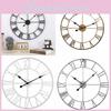 Retro Wall Iron Clock Decorative Hand Home Outdoor Commercial Spaces Dress Up
