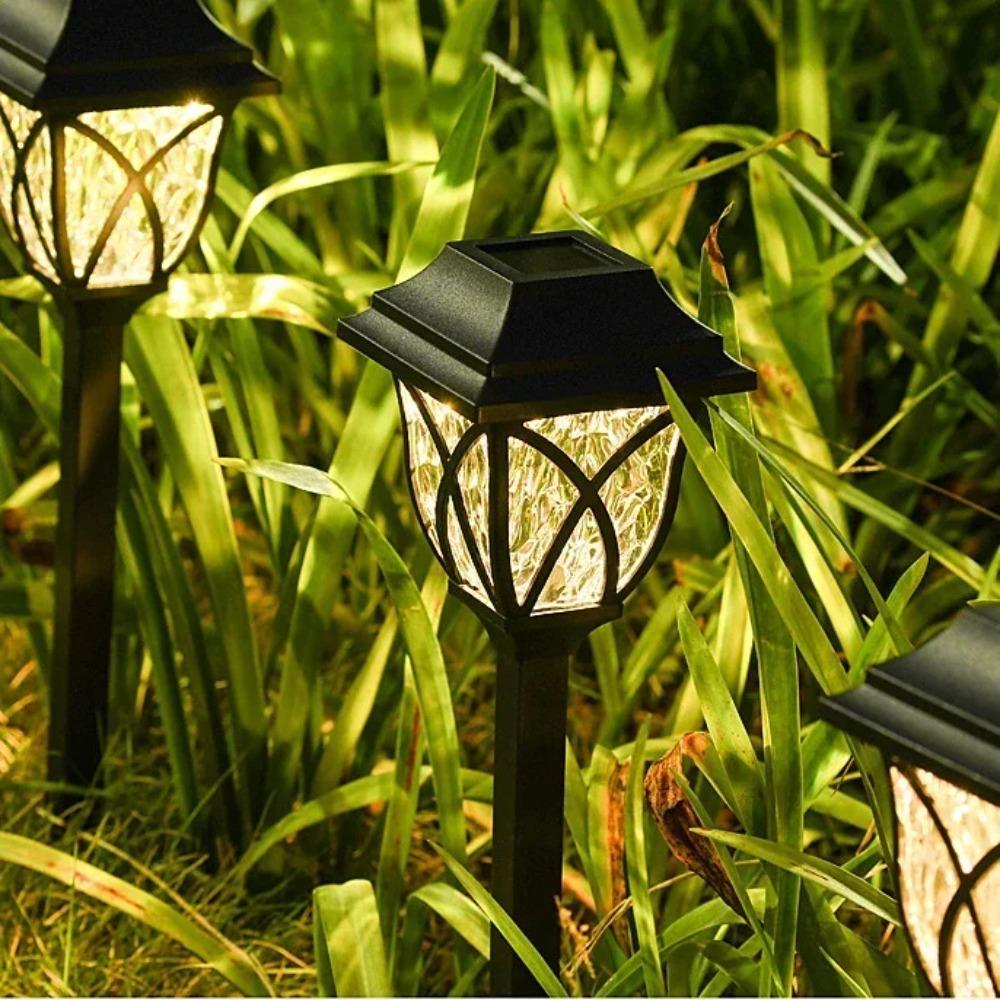 2PCS Solar Yard Lights Bright Lawn Lights Outdoor Waterproof Led Solar Pathway Lights Landscape Path Lights