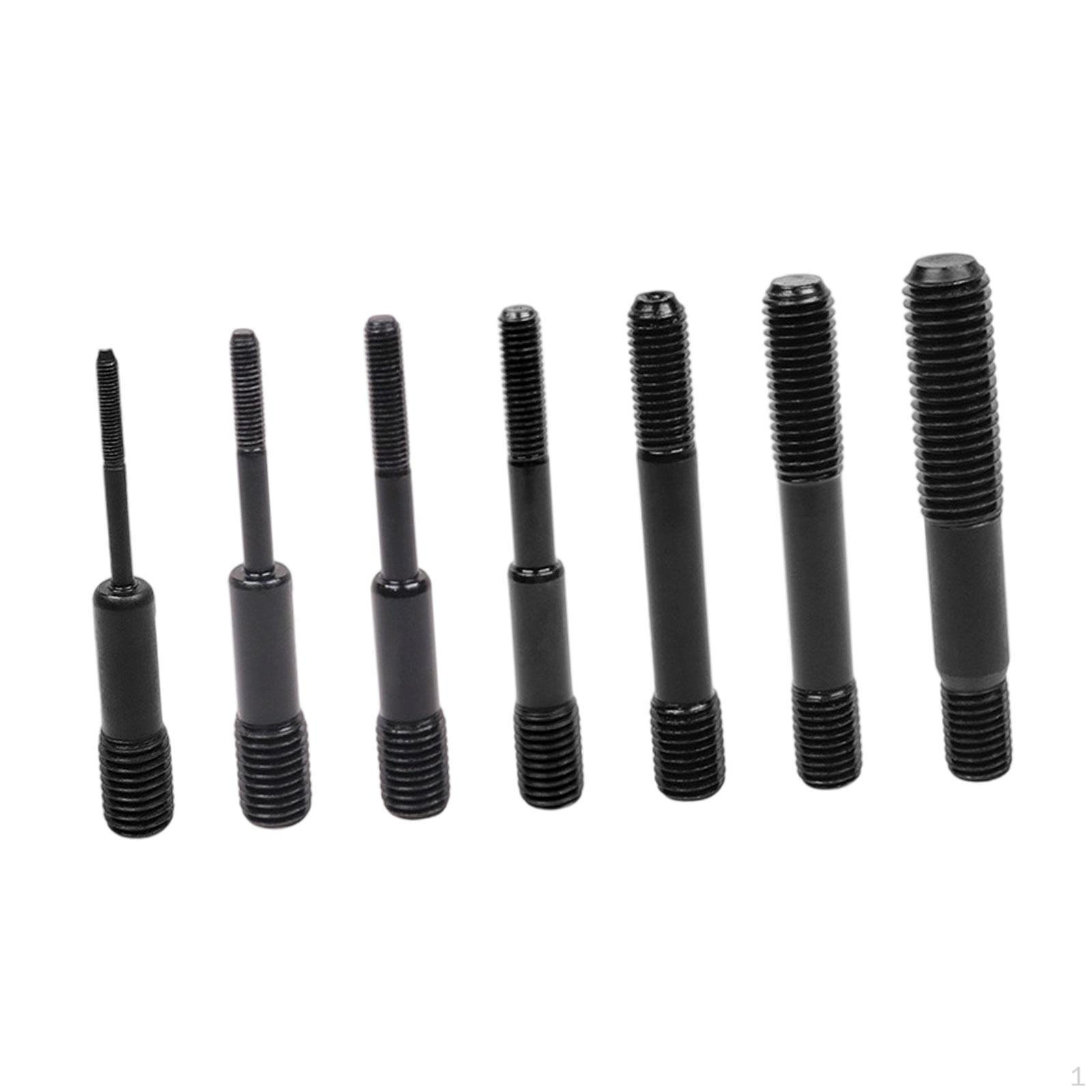 

7 Pieces Air Hydraulic Rivet Nut Tool Setting Kit Quick Change Rivnut Riveting for Construction