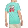 Nike T Shirts Men's Green Crew Neck Moderate Straight Fit DD1261-307