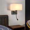 Modern LED Wall Lamp with 360° Rotation Spotlight Nordic Bedroom Wall Light for Reading Bedside Living Room Decoration 12W