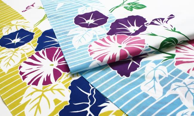 Dyeing Anbo Hand Towel Glory In Full Authentic Dyed Cotton Made In 35cm X 100cm "Morning Bloom, Cool" 100% Tokuoka, Japan,