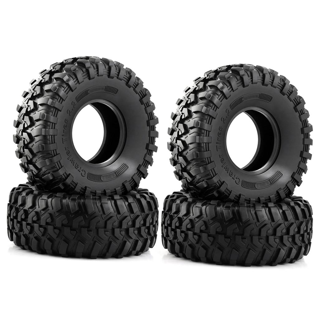 4PCS 1.9Inch Remote Control Crawler Tires 130mm Tyre Replacement for D90 D110 AXIAL SCX10 II III CAPRA TRAX 4 TRAX 6 1