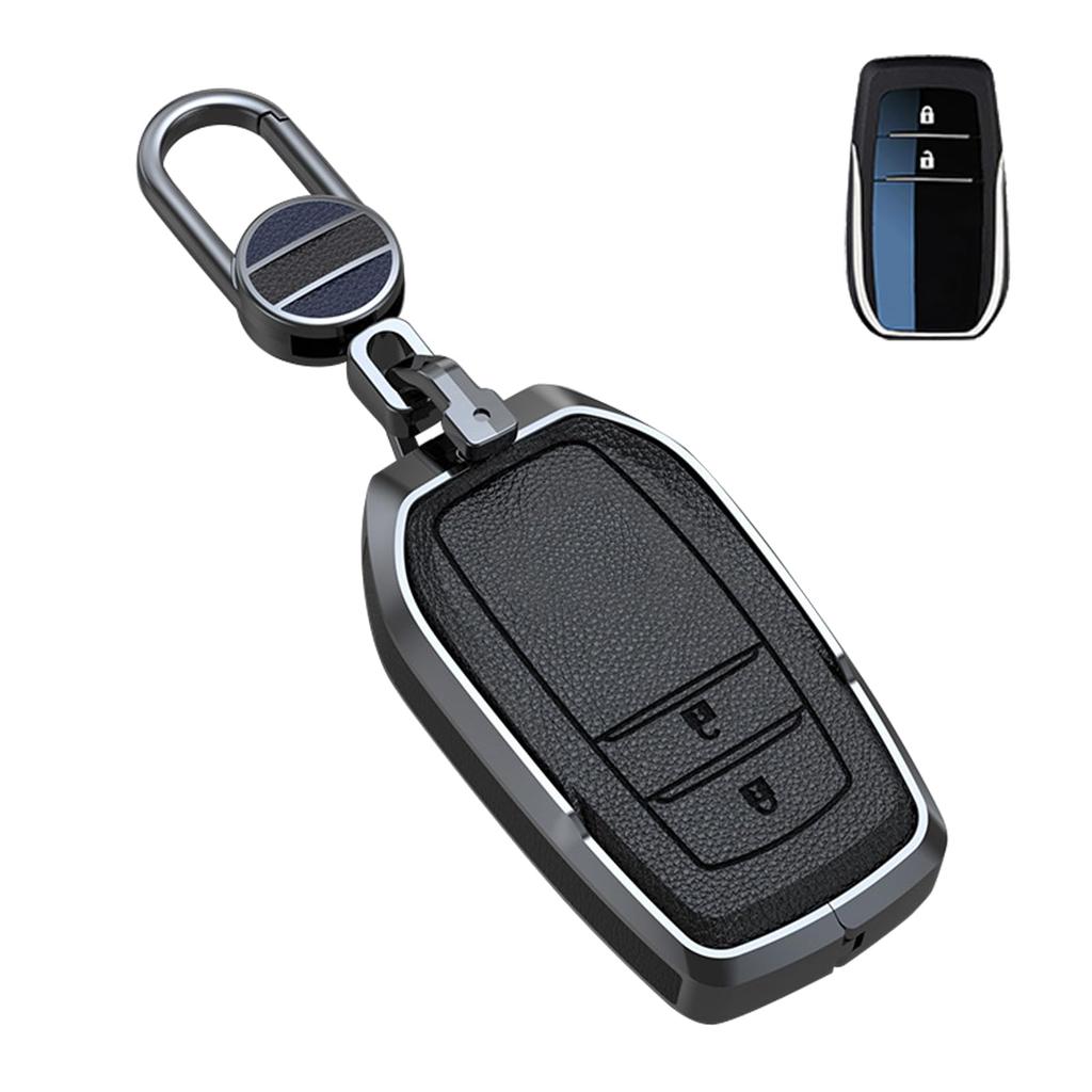 Key Case Corolla Yaris Land Mark Genuine Leather Key Compatible with Toyota Key Holder Signal Blocking Prevention [HYCALY] Toyota-Specific [Harrier,